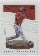 2021 Panini Chronicles Magnitude Red 49/100 Rafael Devers #27 qp4