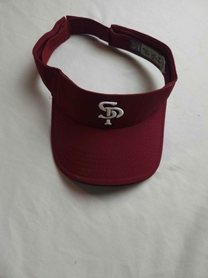 Vintage 90s The Game SP Sun Visor Hat Red Retro Sportswear Gorpcore Athleisure