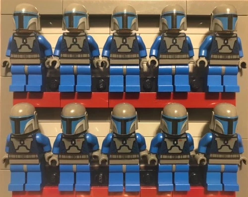 Lego Star Wars Minifigures: 10x Mandalorian Death Watch Troopers.