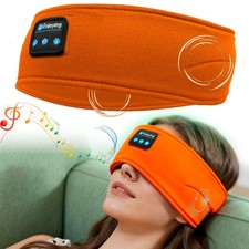 Sleeping Headphone Bluetooth Eye Mask Sleeping Headband Eyepatch Eyeshade Purple
