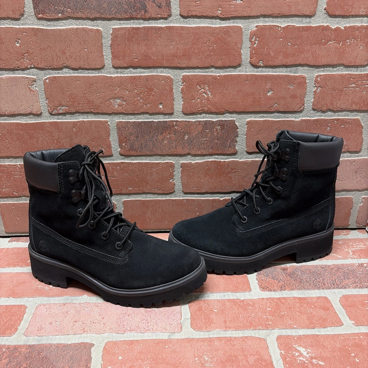 Timberland Black Low (1-1.9 in) Heel Height Boots for Women for