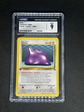 CGC 9 Ditto 18/62 Fossil 1st Edition Pokemon TCG Card 1999 ENG