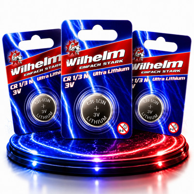 3 x WILHELM 1/3N 3V Photo Lithium CR1/3N DL1/3N Blister