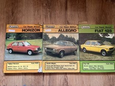 Autodata Manuals Fiat 128 Austin Allegro Talbot Horizon Bundle Job Lot &ldquo;Haynes&rdquo;