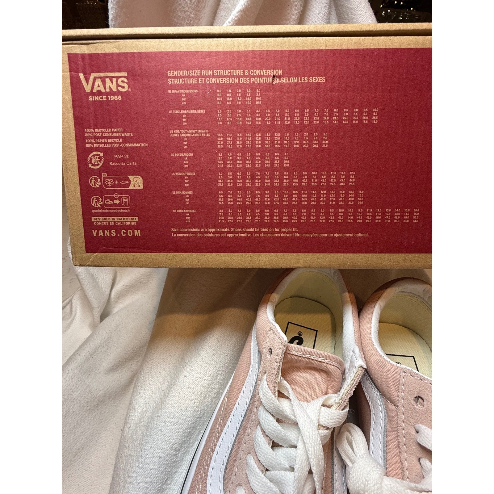 Vans Old Skool Color Theory Rose Smoke Pink Suede Canvas Sneakers VN0005UEB0L thumbnail 9
