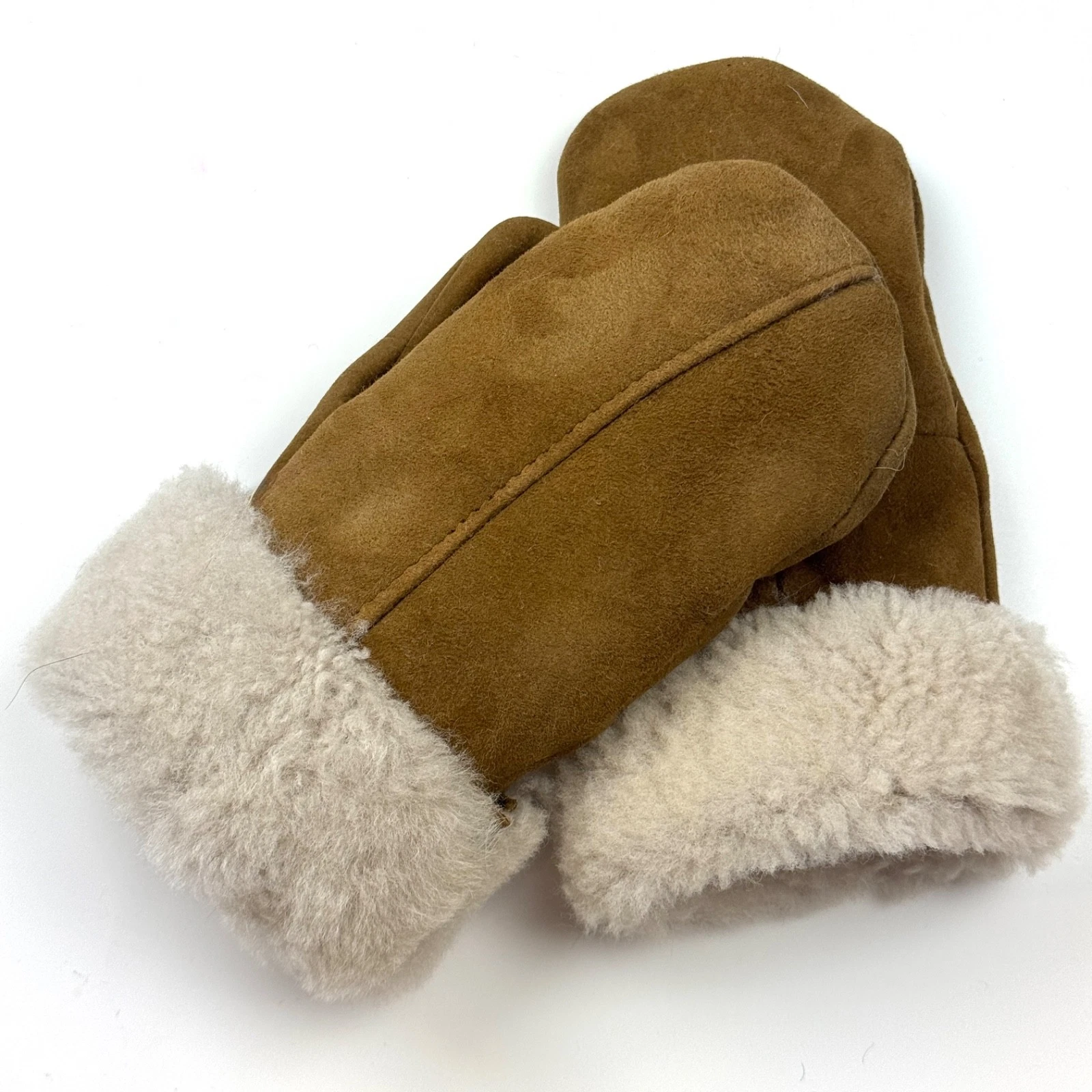 Sheepskin Shearling Mittens – Warm Winter Leather Gloves Men’s/Women’s – Brown
Opens in a new window
