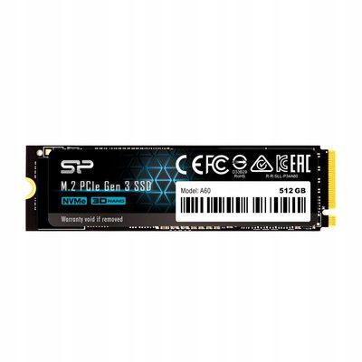 SILICON POWER 512GB PCIE M.2 NVME A60 GEN3X4 2200/1600MB/S TBW300 SSD LAUFWERK