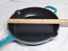 Enamel Cast Iron Skillet Fry Pan 2 Spouts 9" — photo 8