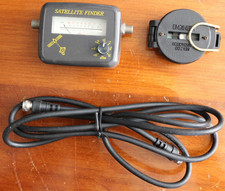 Satellite Finder with Compass and Cable (See Pics)