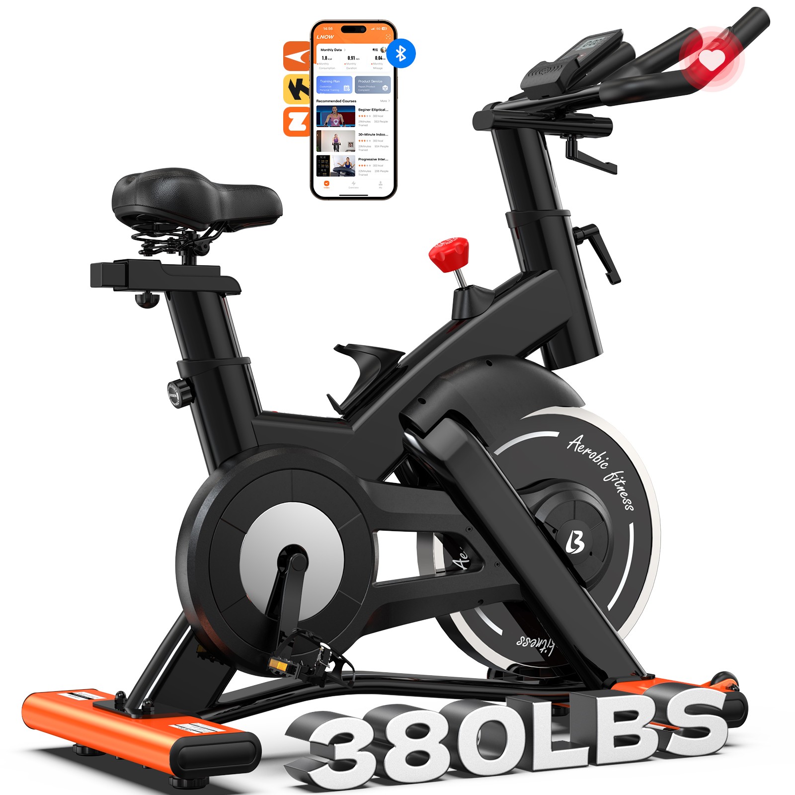 Commercial Exercise Bike Fitness Indoor Cycling Stationary Bike Cardio Workout