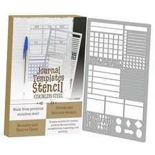 Stainless Steel Stencil - Precision Crafting Tool for Drawing, Journaling,
