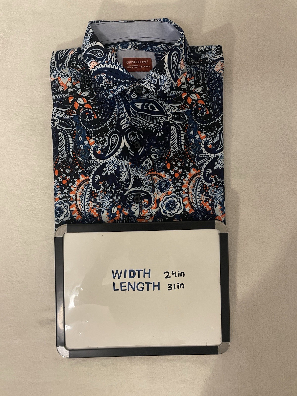 Consequence Men’s Print Button Down Long Sleeve S… - image 4