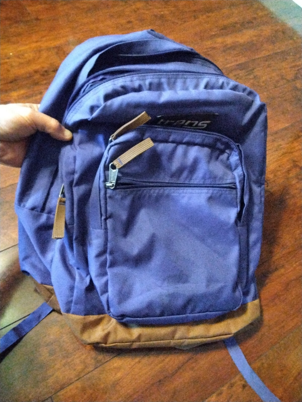 Jansport Trans Purple Backpack Sport School Travel Pa… Gem