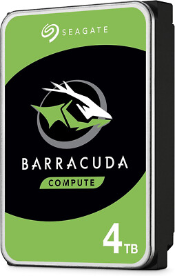 4TB 3.5'' SATA3 Seagate BarraCuda Festplatte intern HDD 6GB/s PC Computer Neu