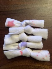 Bow Tie Shaped Cat toy with Catnip Inside white pink purple 5 Pack