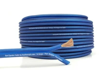 KnuKonceptz Kord Speaker Wire Ultra Flex Blue OFC 16 Gauge Cable 100'