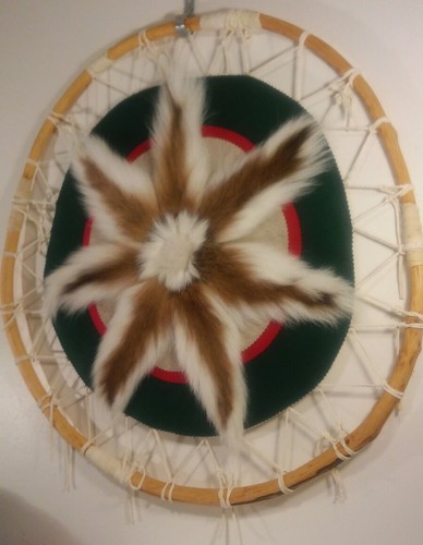 32" Willow Hoop - white tail - Dream catcher - Art Wall hanging - Bild 2 von 6