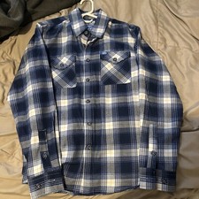 Dixxon Flannel Company x S S Performance Collab 2019 Mens XS blue plaid