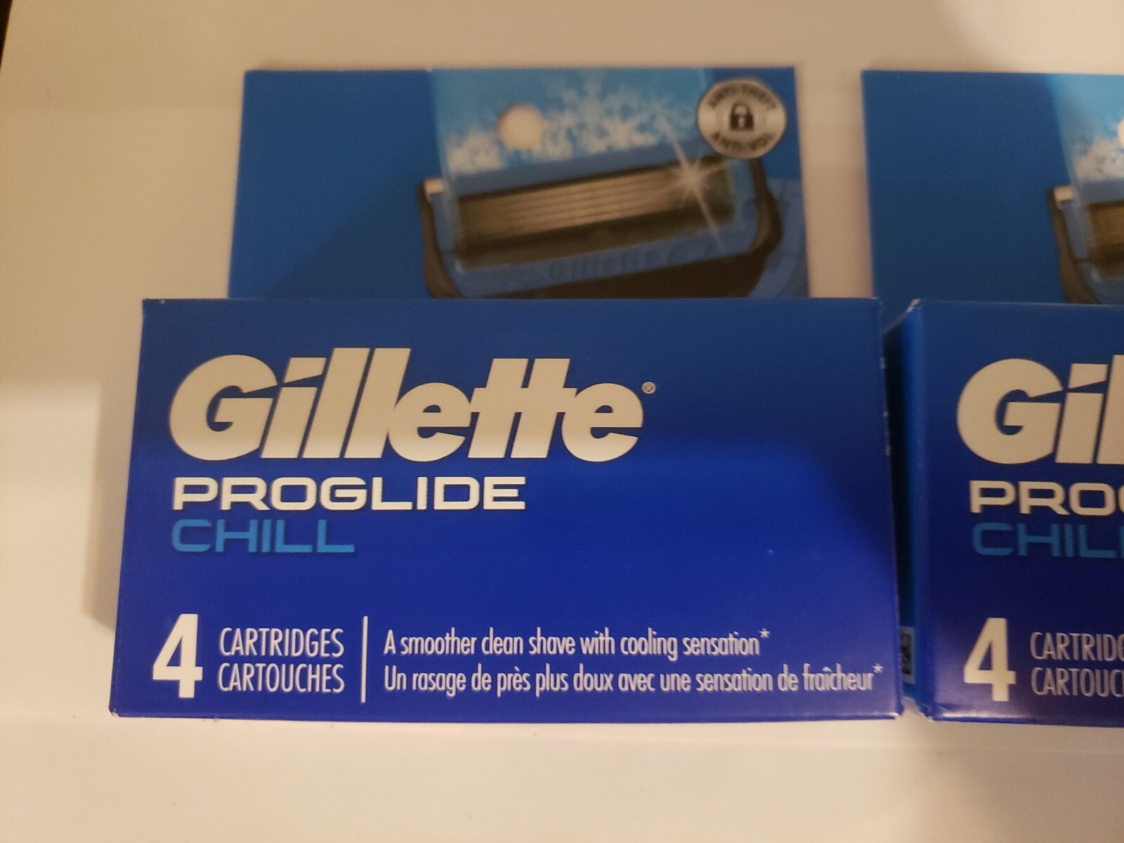 Gillette Proglide Chill 2 4 refill cartridges Packs Total 8 Cartridge
