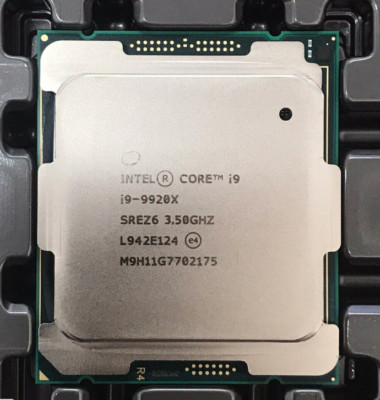 intel Core i9-9920X 3.50Ghz 12 Cores 24 Threads LGA 2066 Processor 165W CPU