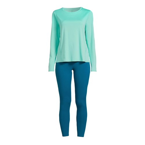 Athletic Works Damen M 8-10 langärmeliges T-Shirt und Leggings Set, 2-teilig Corsair - Bild 5 von 14