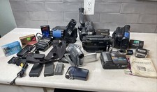 Camcorders  Accessories Lot for Parts or Repair Only 16.5lb Box