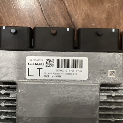 2016 Subaru WRX 2.0L Engine Control Module P/N: 22765AH610 | eBay