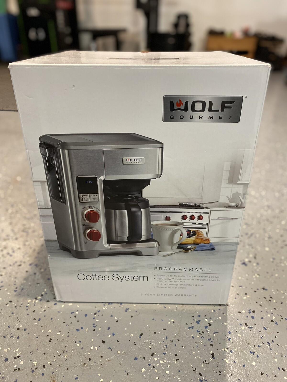 Wolf Gourmet Coffee Maker WGCM100S Red Knobs Auto Drip System 10 Cup [JP2] eBay