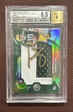 JORDAN LOVE 2020 PANINI ELEMENTS ROOKIE NEON SIGNS PATCH AUTO RPA /15 BGS 8.5