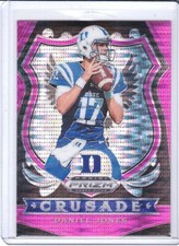 2020 Panini Prizm Draft Picks Crusade Pink Refractor #35 DANIEL JONES Giants