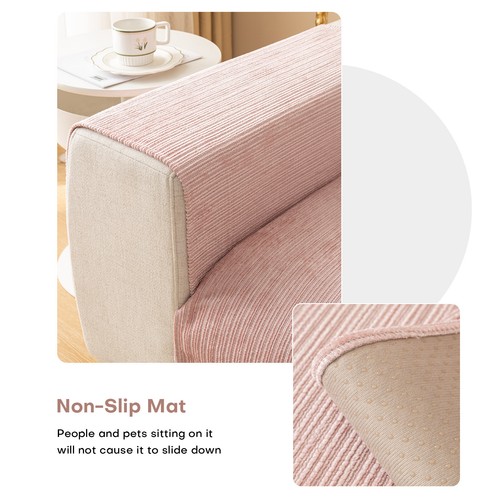 Chenille Sofa Couch Cover Anti-Slip Slipcover for Armchair Loveseat 3 Seat Sofa - Picture 33 of 40