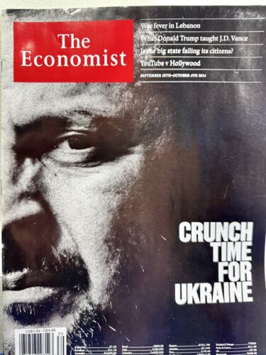 The Economist magazine CRUNCH TIME FOR UKRAINE - SEPT. 28 / OCT. 4, 2024