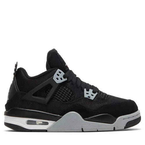 Jordan 4 Retro Black Canvas (GS)