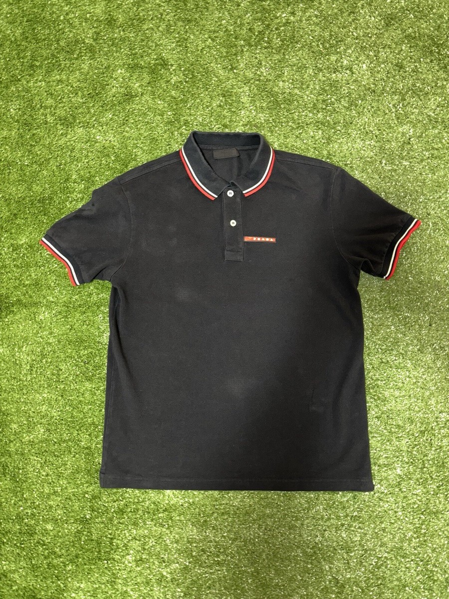 Prada Polo Shirt Cotton Red/Black | eBay Prada Polo Shirt Cotton Red/Black | eBay