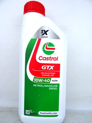 Castrol 10W40 GTX ehemals Ultraclean 10W-40 A3/B4 Motoröl VW 501 01/50500 1Liter - Bild 1 von 4