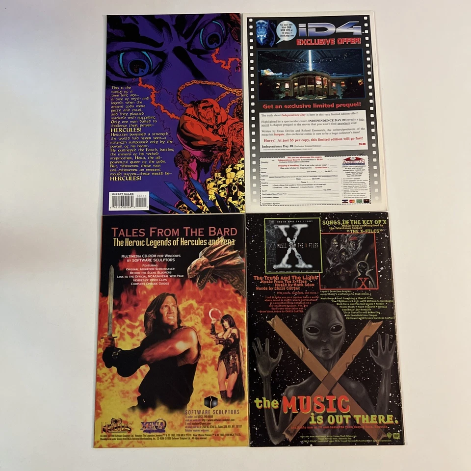 Hercules: The Legendary Journeys #1 2 4 And 5 by Topps Comics 4 Comics - Image 2 of 3