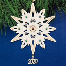 Lenox 2020 Gemmed Snowflake Ornament Annual Christmas Multicolored Crystals NEW