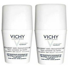 2X Vichy Deodorant Anti-Transpirant 48HR Soothing Anti-Prespirant 50ML NEW