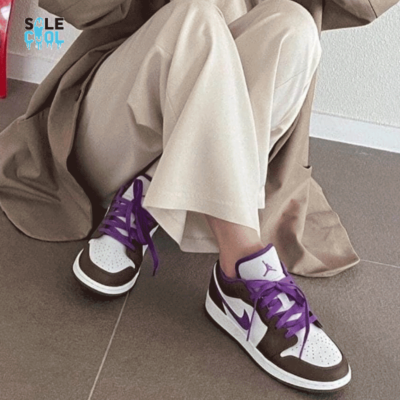 Nike Air Jordan 1 AJ1 Low GS Palomino Brown Purple Kids Nike Air Jordan 1 AJ1 Low GS Palomino Brown Purple Kids