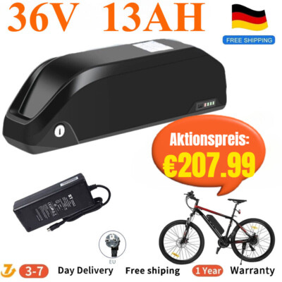 E-Bike Ebike Akku 36V 13Ah 468Wh Lithium Ionen Elektrisches Fahrrad Batterie