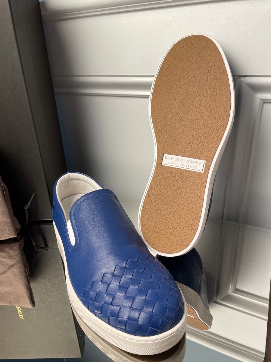 BOTTEGA VENETA Intrecciato Blue Leather 592368 Speedster