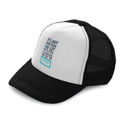 Kids Trucker Hat Get Knocked down Whether You Get up Boys Caps & Girls Caps