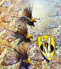 3 V Fly Size 8 Ultimate Alphonse Amber Bitters Bonefish Saltwater Flies