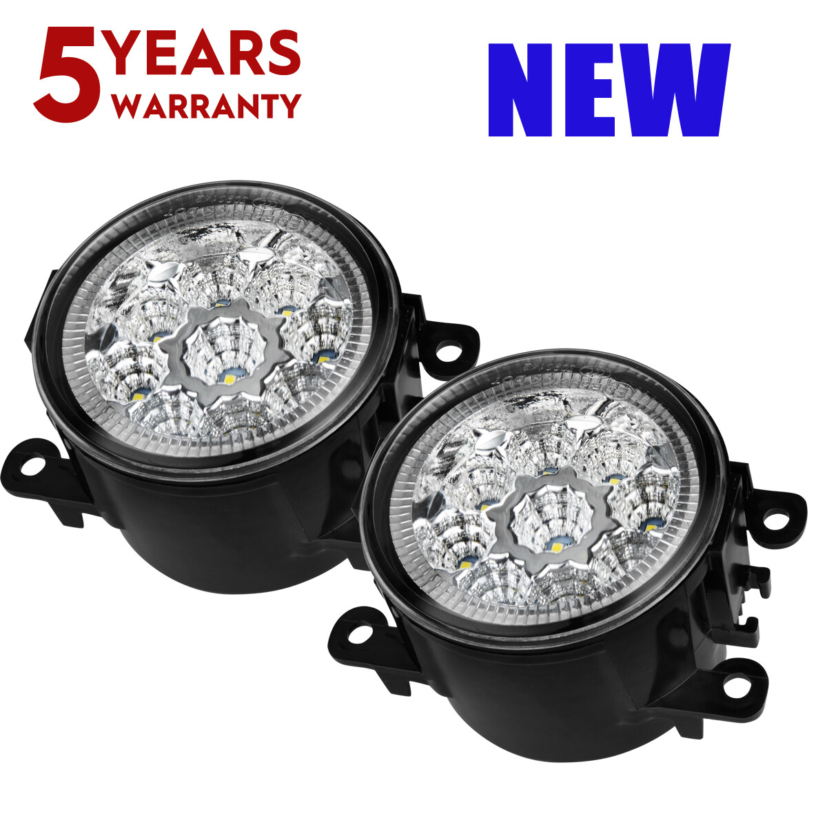 2x H11 55W Car Fog Light Bulbs for Left & Right Side Drive