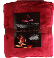 100 Waterproof Luxe Intimacy Love Blanket - Stain Proof Bed Cover - Couples Gif