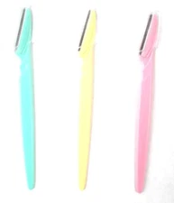 Annie Brow Shaper - Stainless Steel Razor - 3 Pieces - Remove Unwanted Hair