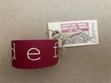 New 7GYPSIES PHONIQUE lower case alphabet GAFFER TAPE IN RED w cream letters