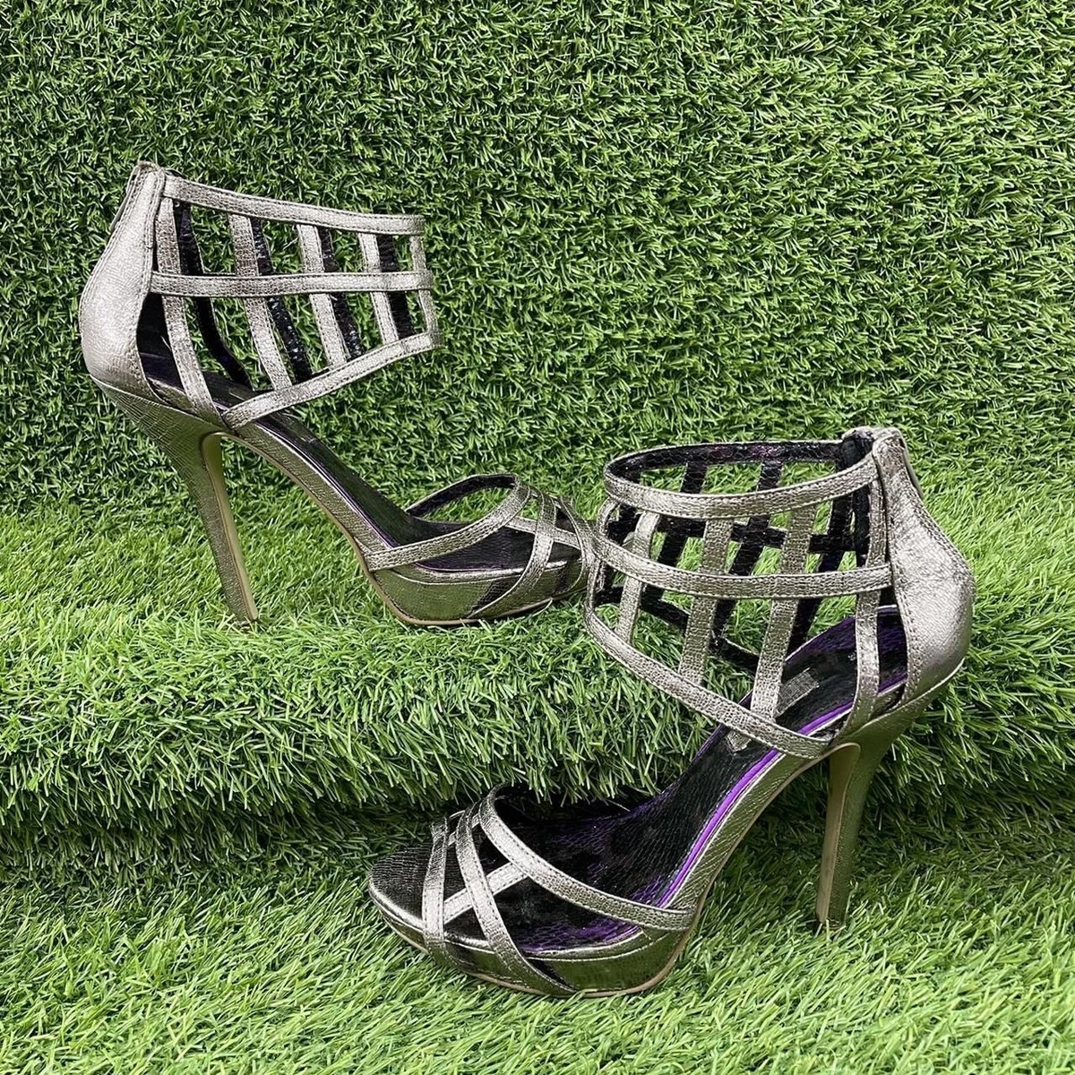 Gold gladiator heels best sale uk