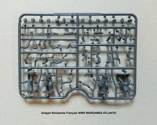 WARGAMES ATLANTIC Grappe Résistants Français WWII Figurines 28mm plastique