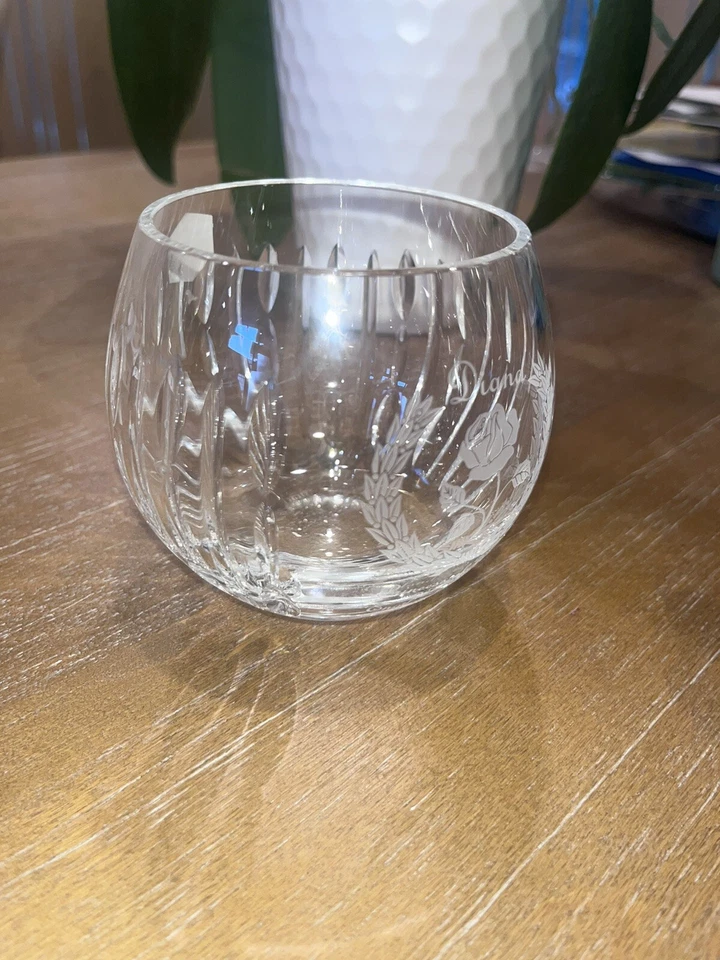 Stuart Crystal Diana Princess of Wells England’s Rose glass collectable memrobil - Image 3 of 4